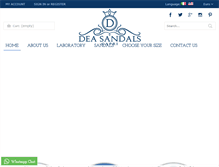 Tablet Screenshot of deasandals.com